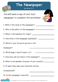The Newspaper English Worksheet For Kids Mocomi Worksheets For Kids English Worksheets For Kids This Or That Questions