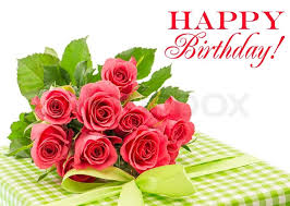 There are so many varieties, including roses, daisies, lilies, carnations remember that a birthday is a happy occasion. Bouquet Of Fresh Pink Roses With Gift Stock Image Colourbox