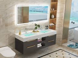 The sinks sit on the surface (solid wood). Hot Sale Luxury Artificial Marble French Bathroom Vanity Cabinet Hotel Sinks China Hotel Bathroom Sinks Led Mirror Made In China Com