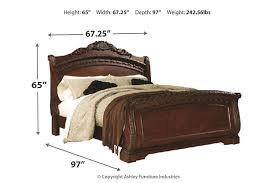 Solo faux leather full size platform bed from ashley furniture bedroom set price , image source: North Shore Queen Sleigh Bed Ashley Furniture Homestore