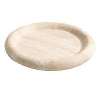 Amazon.com: Navaris Decorative Round Marble Tray - Beige ...