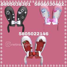 Check spelling or type a new query. Bunny Ear Headbands Not Mine 3 Bloxburg Outfit Codes Bloxburg Codes Roblox Anime Decal Id Codes