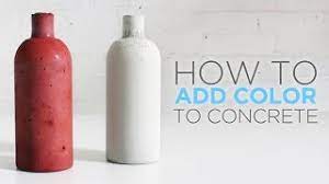 Mix the sand and concrete well before adding any water. How To Color Concrete With An Integral Pigment Youtube