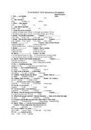 Maybe you would like to learn more about one of these? English Exercises English Placement Test