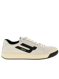 best price on the market at italist bally bally sneakers new competition bally sneakers in leather with micro holes and maxi logo