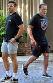 With an almost unpronounceable surname and a thick austrian accent, who would have ever believed that a brash, quick talking bodybuilder from a small. Arnold Schwarzenegger And Mini Me Son Joseph Baena Keep Themselves In Shape With Bike Rides California News Times