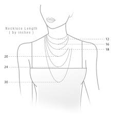 necklace measurement guidelines dawns designer jewelry