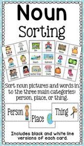 Noun Picture Sort Person Place Or Thing Students Will Love Sorting These Noun Cards Teach Students The Teaching Nouns Nouns Activities Nouns Kindergarten
