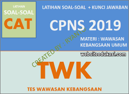 Soal Cpns Twk 2019 2020 Beserta Kunci Jawaban Raja Soal
