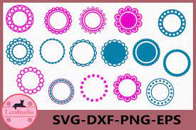 Download Circle Monogram Frames Svg Circle Monogram Svg Frame Svg 227053 Cut Files Design Bundles