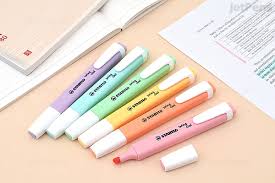 Hint of mint, lilac haze, pink blush, touch of turquoise, creamy peach and milky yellow new colors: Stabilo Swing Cool Highlighter Pastel 6 Color Set Jetpens