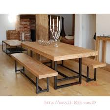 style wrought iron wood bench