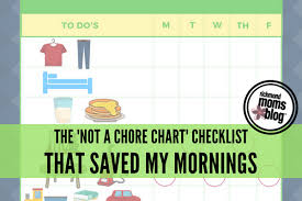 The Not A Chore Chart Checklist That Saved My Mornings