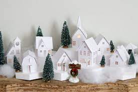 My Diy Christmas Village Made With Silhouette Diy Christmas Village Christmas Decor Diy Christmas Diy