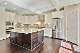 Warm and inviting kitchen with dark cherry cabinets with walnut stain. Have Fun With Your Kitchen How To Choose A Different Color Island Ndi