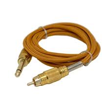 Gold's Mighty Braided 1.8m RCA Clip Cord Tattoo Clipcord Cable