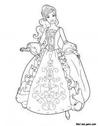 Printable Barbie Princess Dress Book Coloring Pages Printable Coloring Pages For Barbie Coloring Pages Disney Princess Coloring Pages Princess Coloring Pages