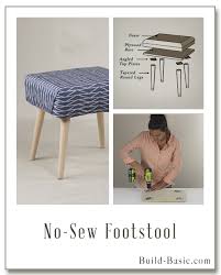 Build A No Sew Footstool Building Plans By Buildbasic Www Build Basic Com