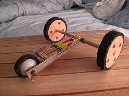 Move the rear wheels in the reverse direction by rubbing it backward on a hard surface. 28 Catnip Mouse Ideas Mousetrap Car Catnip Mouse Physics Projects