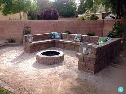 Brick Bench Fire Pit Backyard Backyard Fire Fire Pit Seating