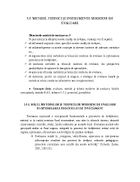 Aceasta metoda este foarte buna, deoarece compania va alege metoda ideala, in functie de dorintele tale. Doc 3 5 Metode Tehnici Si Instrumente Moderne De Evaluare Paladuta Mariana Academia Edu