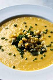 Creamy Corn And Poblano Soup Recipe Recipe Creamy Corn Poblano Soup Stuffed Peppers