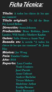 Hasta que un día alguien las envía por equivocación y la vida amorosa de lara. Critica A Todos Los Chicos De Los Que Me Enamore Pelicula Escrito En Imagenes