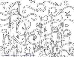 Sesame street birthday coloring pages. Ocean Animal Coloring Pages Doodle Art Alley
