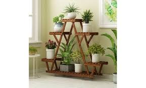 Flower pot tree will turn your individual flower pots into a beautiful tree. Up To 65 Off On Wood Plant Stand Indoor Outdo Groupon Goods