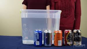 floating and sinking pop cans science