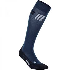 Cep Herren Compression Run Merino Socks Kompressionssocken In Dunkelblau Schwarz Schwarz Wp50da
