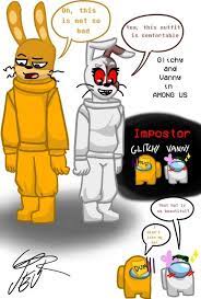 Fnaf Vanny Glitchtrap Among Us Fnaf Fnaf Characters Fnaf Comics