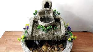 Diy awesome indoor cement table top water fountain. Pin On Fountain Ideas