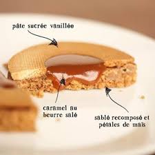 Decoupe De Ma Realisation Inspiree De La Tarte Caramel By Guillaumemabilleau Pate Sablee Recomposee Et Petales De Mais Pate Sucree Food Caramel Cheese