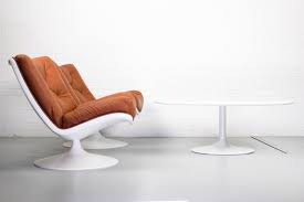 For Sale Vintage Geoffrey Harcourt F976 Lounge Chairs By With Matching Table By Pierre Paulin Lounge Chair Chair Lounge