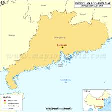 The major tourist attractions are shown in red in this map, such as temple of six banyan tree, huangdaxian temple and guangdong museum. Where Is Dongguan Located Location Of Dongguan In China Map
