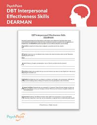 E) complete the man's statement with the past simple form of the verbs in brackets Dbt Interpersonal Effectiveness Skills Dearman Worksheet Psychpoint