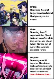 These stories have ranged from mildly peculiar to downright disturbing and in some cases disgusting. You Can T Keep Mikitaka In There Forever Jojo S Bizarre Adventure Know Your Meme