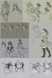 Sketches From The Art Of Ishgard Feat Au Ra Concepts Final Fantasy Artwork Art Disney Concept Art