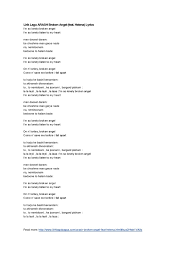 Berikut daftar 5 lirik lagu dalam bahasa inggris paling romantis versi ibi beserta artinya. Lirik Lagu Arash Broken Angel