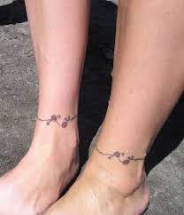 Love This Simple Tattoo Anklet Ankle Bracelet Tattoo Matching Friendship Tattoos Tattoo Ankle Bracelet