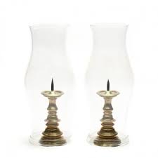 Shop target for candle holders you will love at great low prices. Colonial Williamsburg Pair Of Brass Pricket Sticks With Hurricane Shades Lot 558 August Gallery Auctionaug 4 2018 9 00am