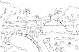 Anda pun bisa menggambar sketsa sekolah dengan beragam desain. Gambar Pemandangan Alam Gunung Dan Sawah Pemandangan Gambar Sketsa Hewan