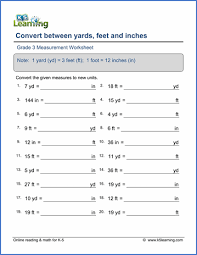 Grade 3 Measurement Worksheets Free Printable K5 Learning