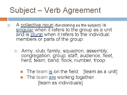 (more natural than 'neither his. Agreement Subject Verb Agreement When We Refer To