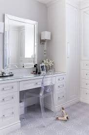 Gray Dressing Room With Ghost Chair