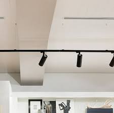The ceiling is ~16ft at the table and has a sloped ceiling. Attractive Suspended Track Lighting 25 Best Ideas About Track Lighting On Pinterest Penda Industrial Track Lighting Track Lighting Kitchen Home Lighting Design