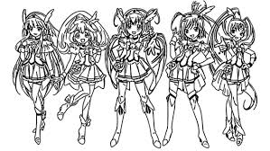 Glitter Force Coloring Pages Glitter Force Coloring Pages Colouring Pages