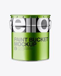Your resource to discover and connect with designers worldwide. Metallic Paint Bucket Mockup Front View In Bucket Pail Mockups On Yellow Images Object Mockups Mockup Free Psd Psd Mockup Template Mockup Psd