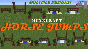 Cross country minecraft horse jumps. Minecraft Horse Jumps Building Video Horse Series 1 Youtube